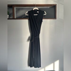 Chadwicks Black Wrap Jumpsuit
